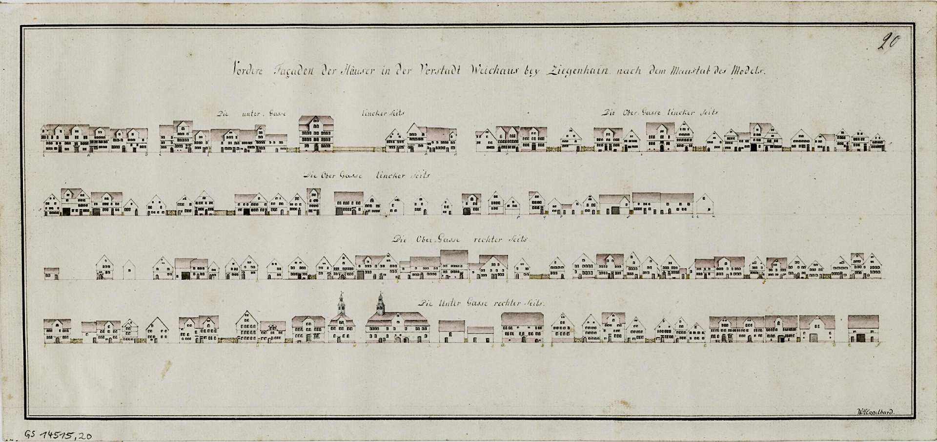 Historischer Bauplan und Raumaufteilung aus dem Umfeld Leopolds